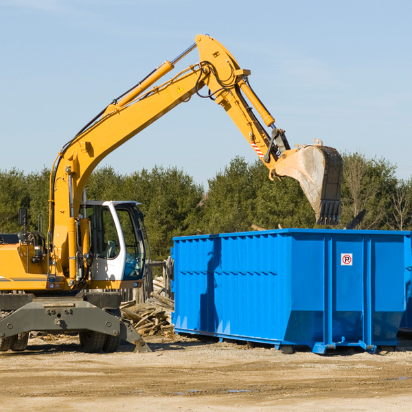 can i choose the location where the residential dumpster will be placed in West Sadsbury Pennsylvania